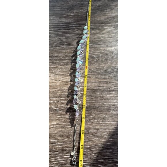 Vintage Marks & Spencer glass & Crystal Twisted Necklace M&S Necklace Sz 20” - Picture 5 of 16